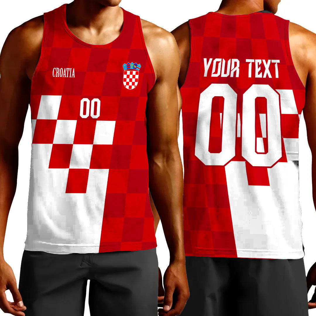 Clothing Custom Croatia Hrvatska Tank Top