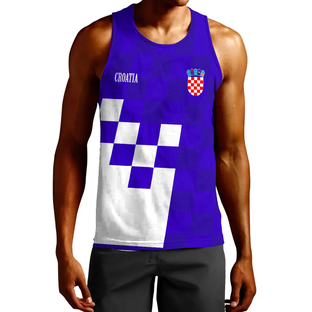 Clothing Croatia Hrvatska Blue Version Tank Top
