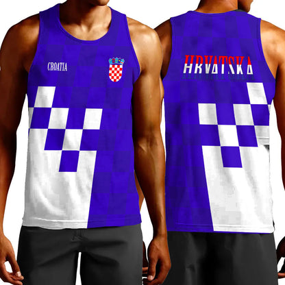 Clothing Croatia Hrvatska Blue Version Tank Top