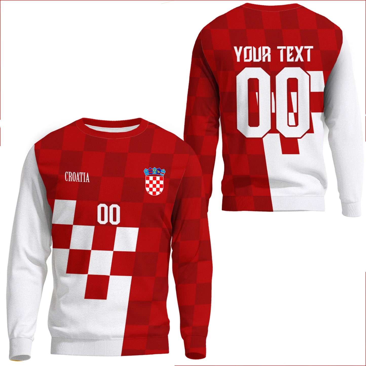 Clothing Custom Croatia Hrvatska Sweatshirts