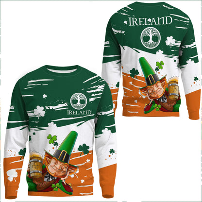 Clothing Ireland St Patrick's Day Leprechaun Beer Sweatshirts