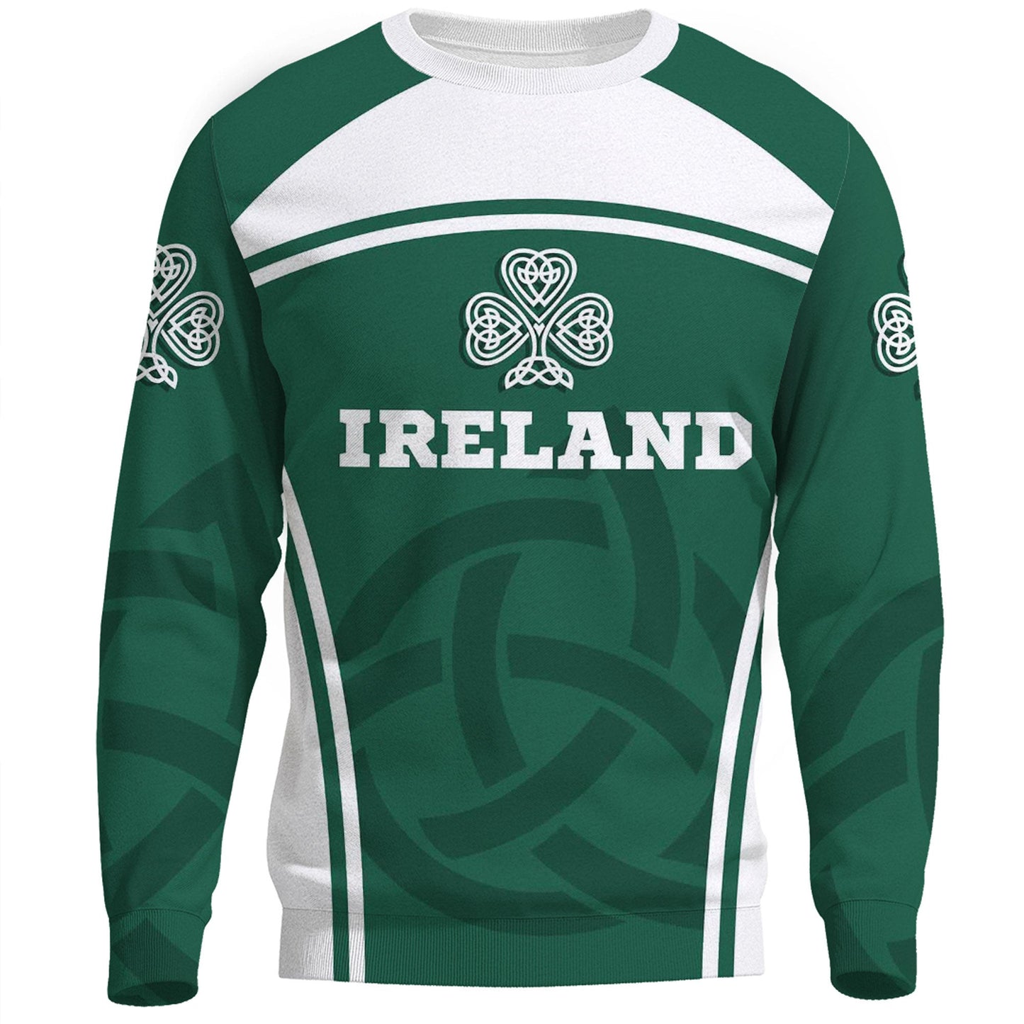 Clothing Ireland Three Leaf Clover Celtic Knot Sweatshirts