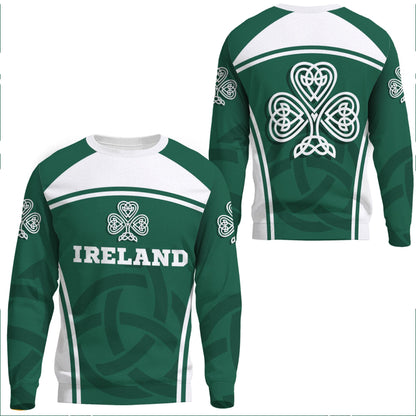 Clothing Ireland Three Leaf Clover Celtic Knot Sweatshirts