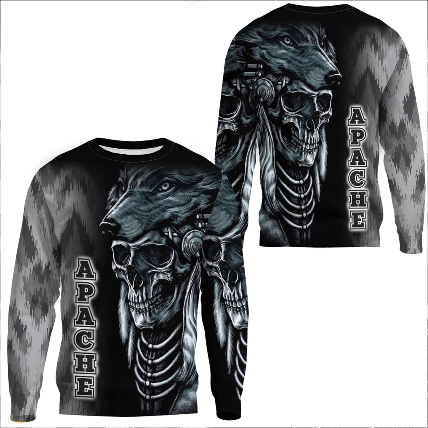 Clothing Apache Warrior and Wolf Sweatshirts