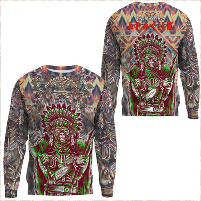 Clothing Apache Warrior Pattern Sweatshirts