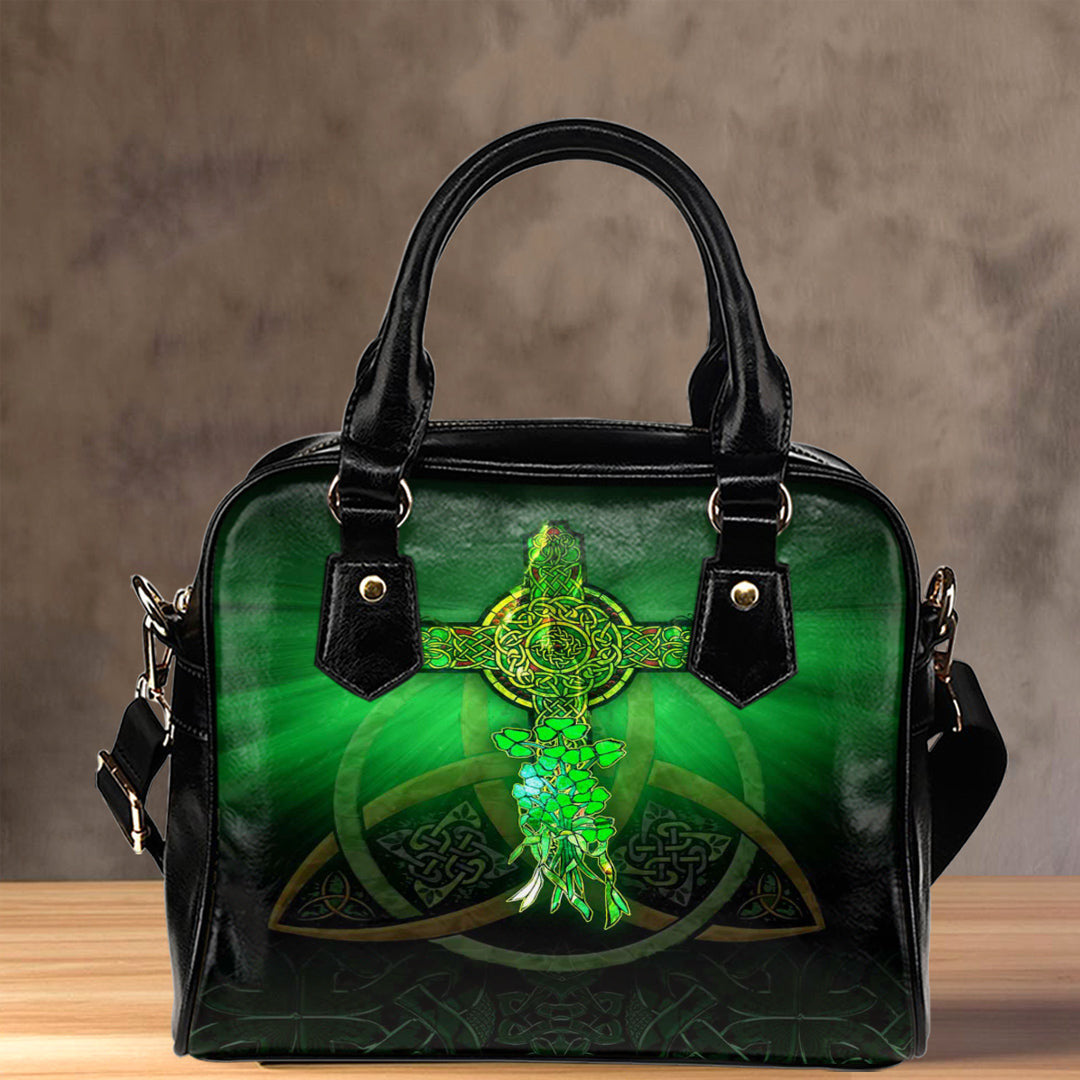 Shoulder Handbag Patrick Day Cross And Skull Shoulder Handbag