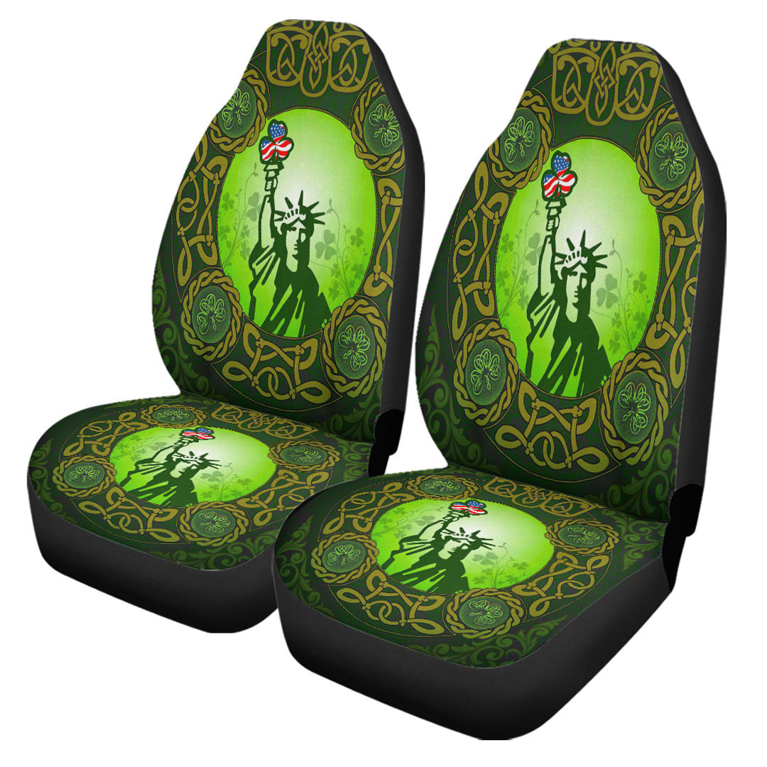 Car Seat Covers Patrick Day Liberties Irish And Usa Celtic Style Car Seat Covers