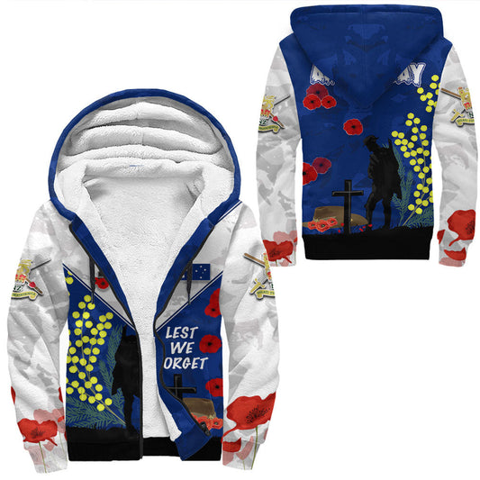 Clothing Australia Anzac Lest We Forget 2023 Sherpa Hoodies