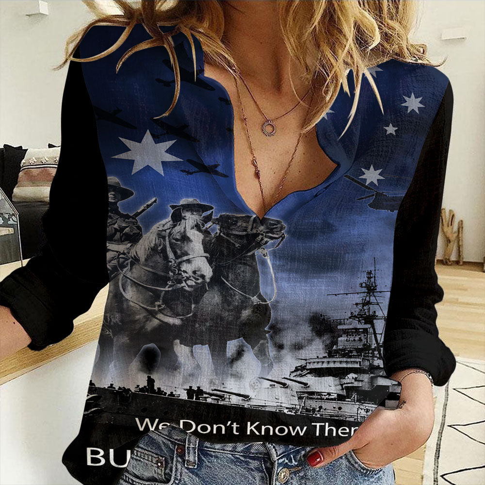 Clothing Anzac Day Australia Light Horse Women Casual Shirt