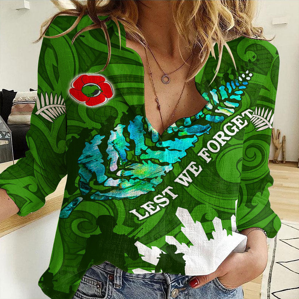 Clothing New Zealand Anzac Walking In The Sun Women Casual Shirt