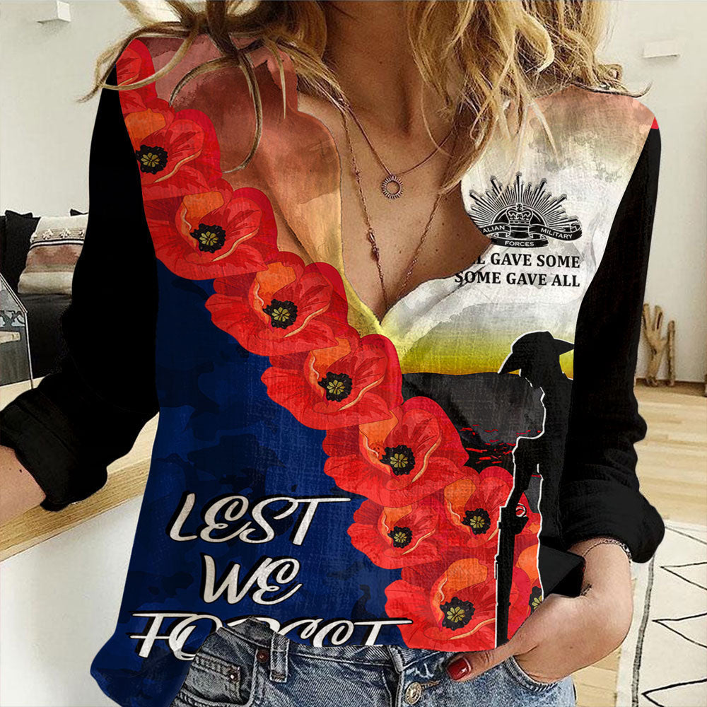 Clothing Anzac Day All Gave Some Women Casual Shirt