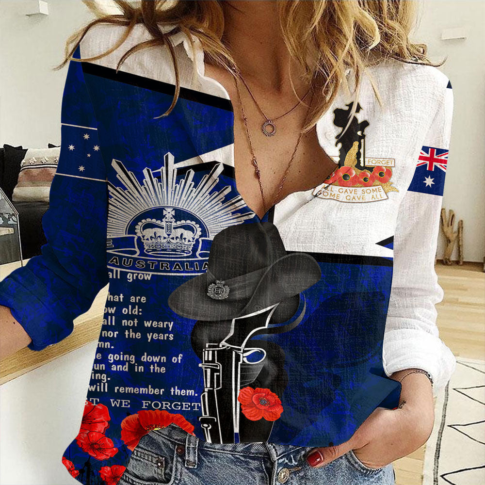 Clothing Anzac Day Lest We Forget Special Women Casual Shirt