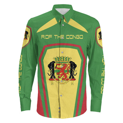 Clothing R.Of The Congo Formula One Long Sleeve Button Shirt