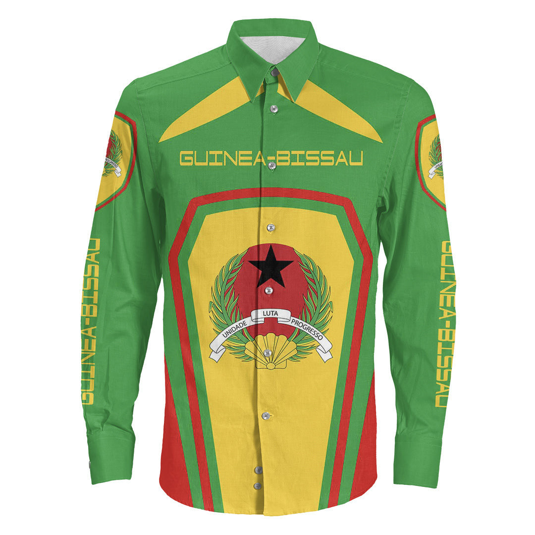 Clothing Guinea Bissau Formula One Long Sleeve Button Shirt
