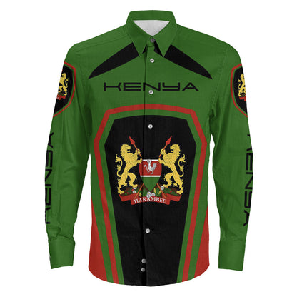 Clothing Kenya Formula One Long Sleeve Button Shirt