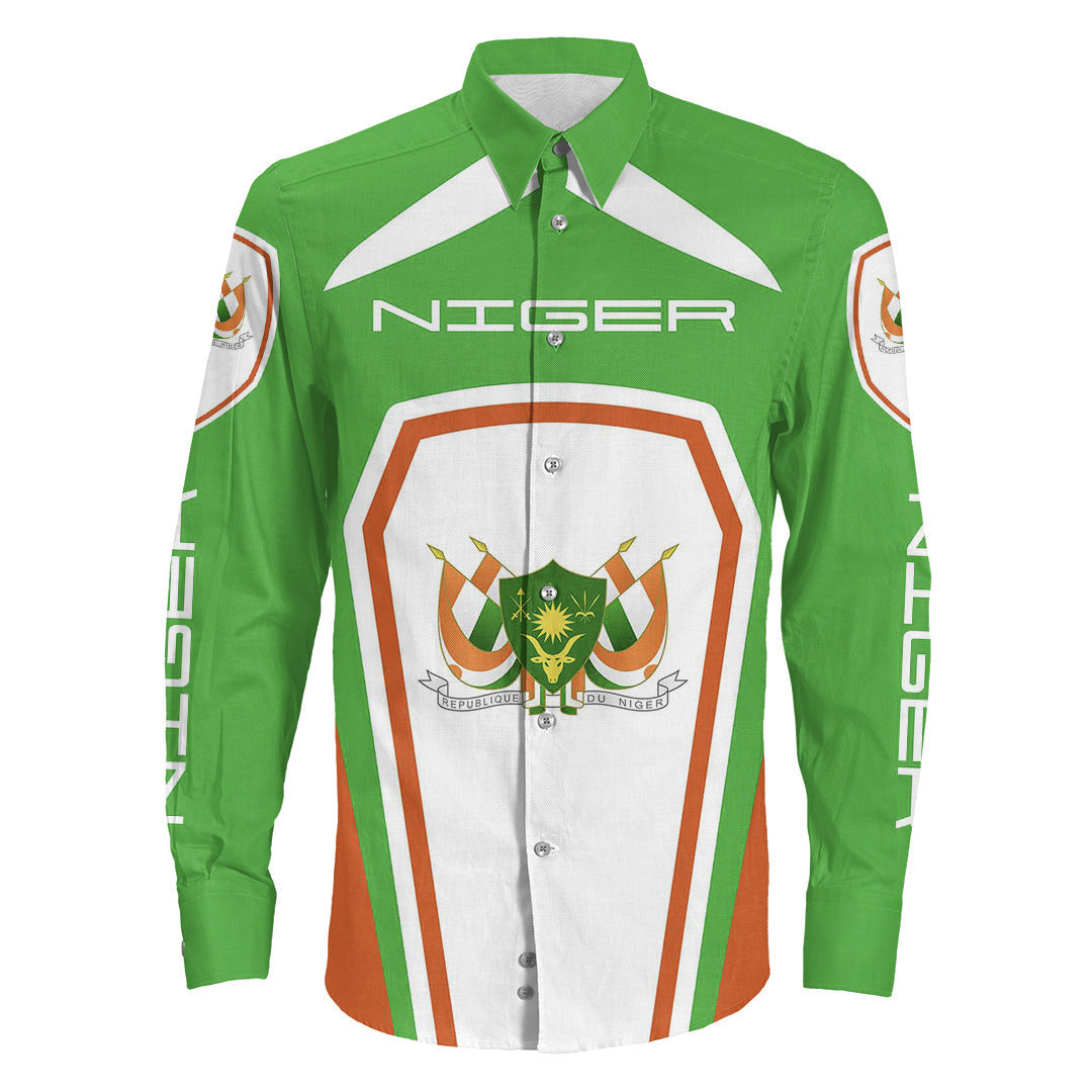 Clothing Niger Formula One Long Sleeve Button Shirt