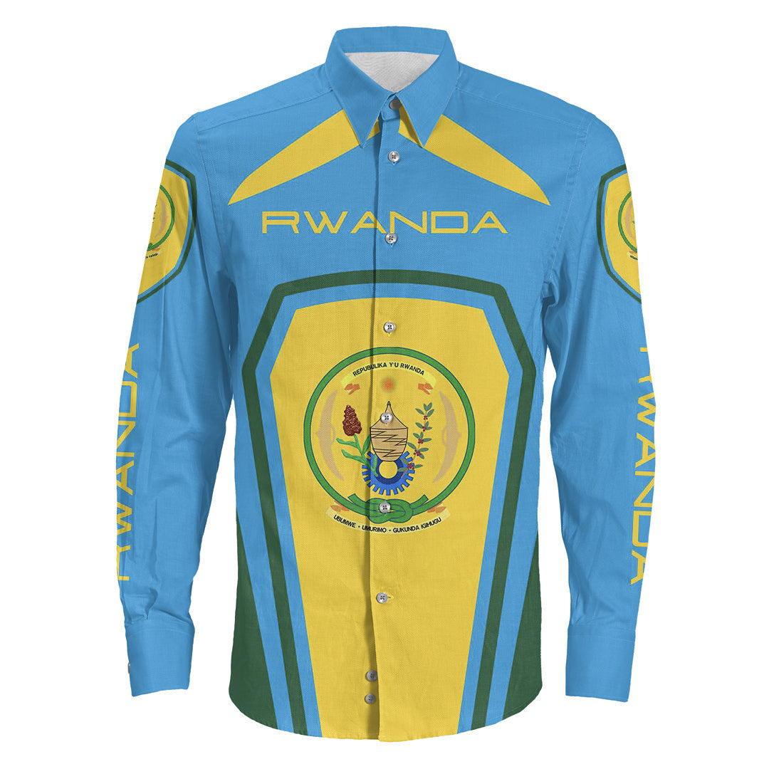 Clothing Rwanda Formula One Long Sleeve Button Shirt