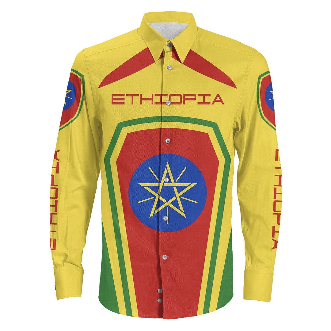 Clothing Ethiopia Formula One Long Sleeve Button Shirt