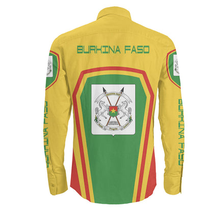 Clothing Burkina Faso Formula One Long Sleeve Button Shirt