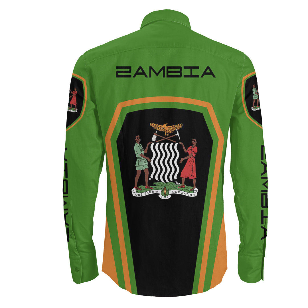 Clothing Zambia Formula One Long Sleeve Button Shirt