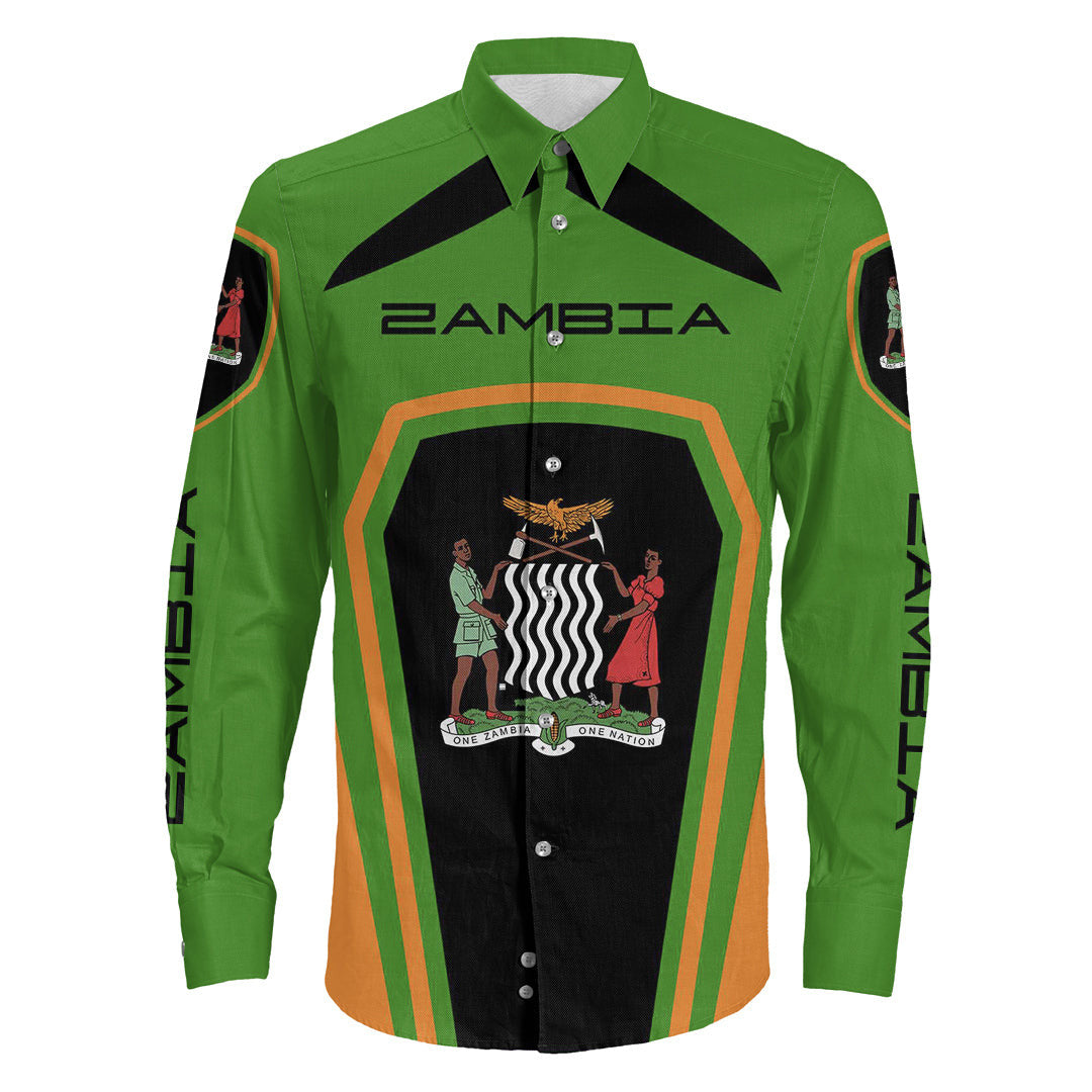 Clothing Zambia Formula One Long Sleeve Button Shirt