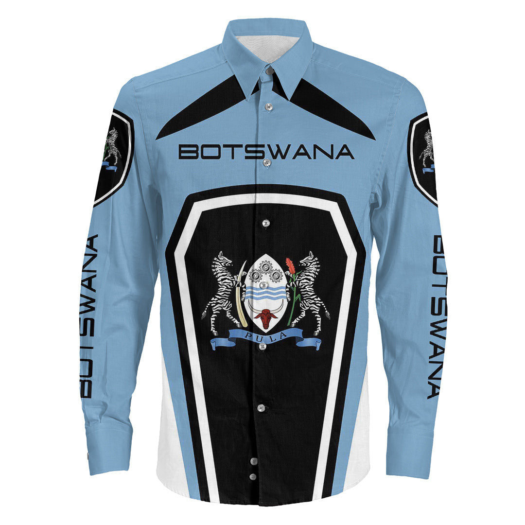 Clothing Botswana Formula One Long Sleeve Button Shirt