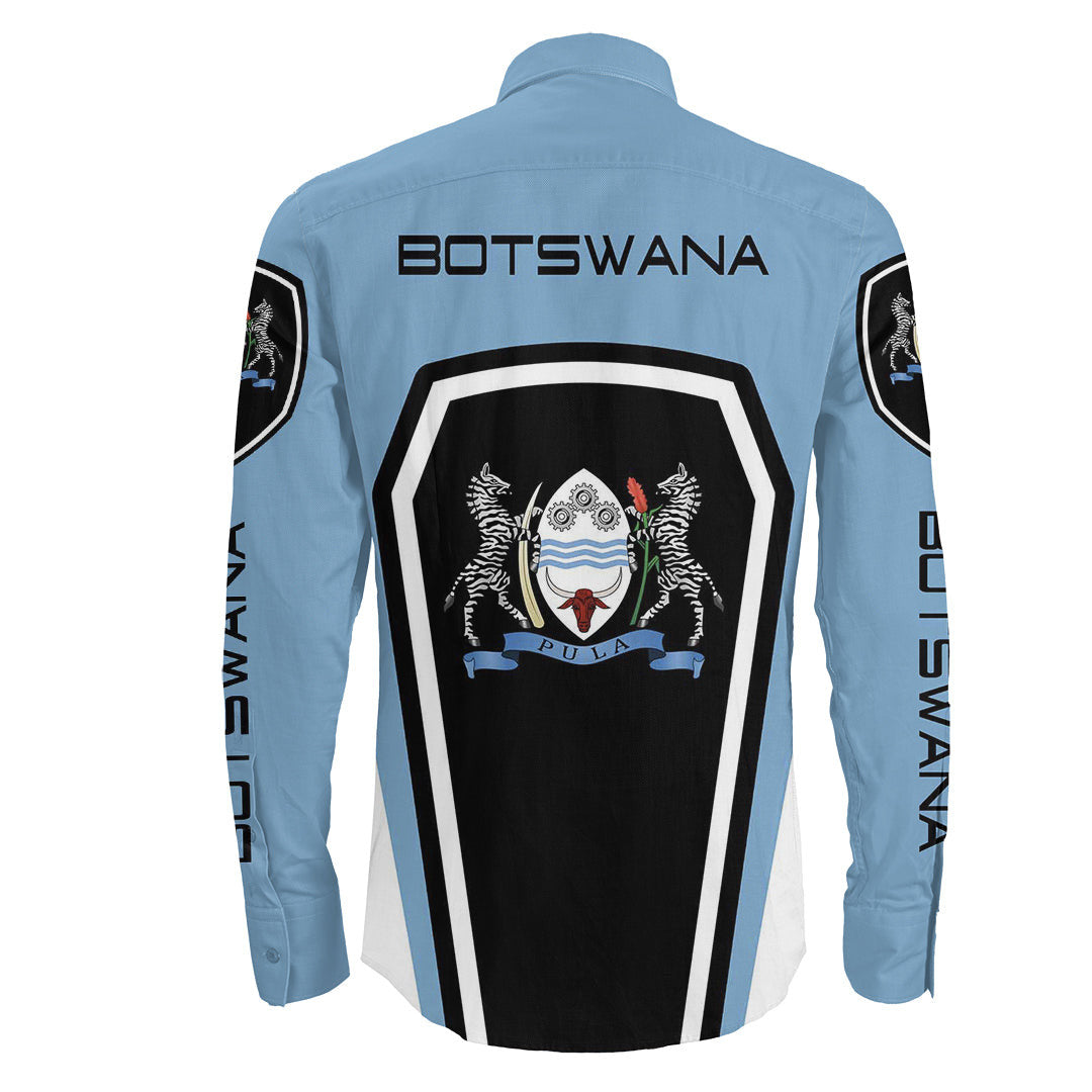 Clothing Botswana Formula One Long Sleeve Button Shirt