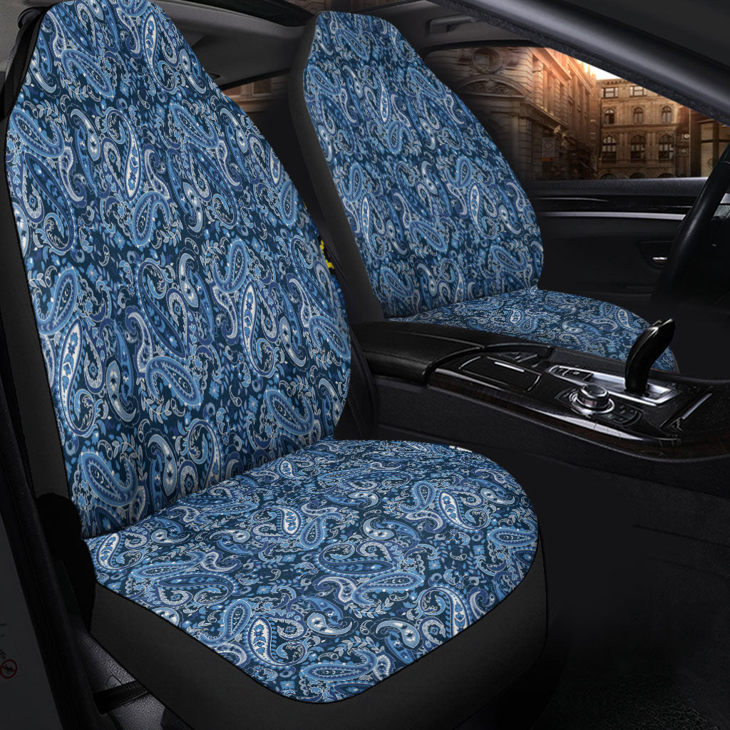Car Seat Cover Paisley Bandana Pattern Seamless Car Seat Cover