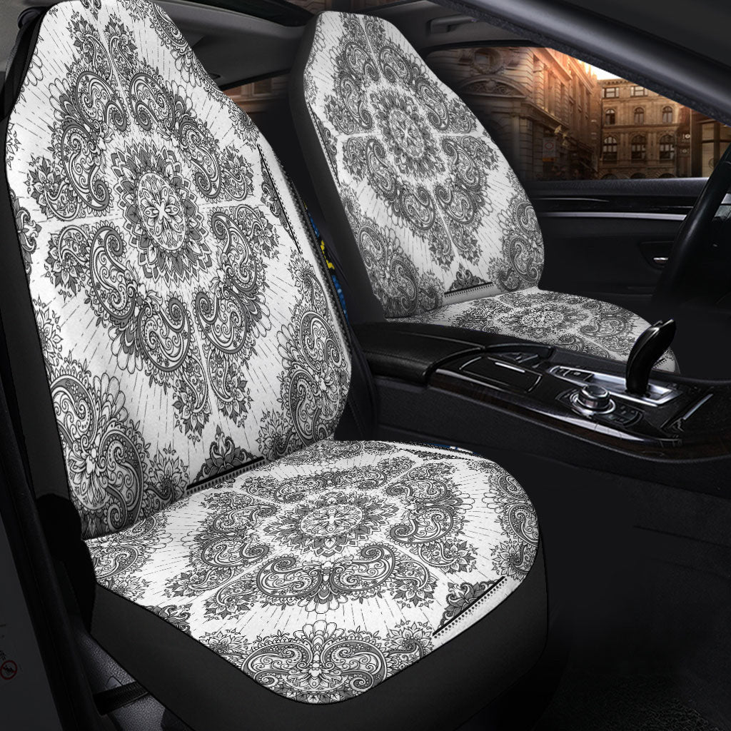 Car Seat Cover Paisley Bandana Pattern Seamless Car Seat Cover