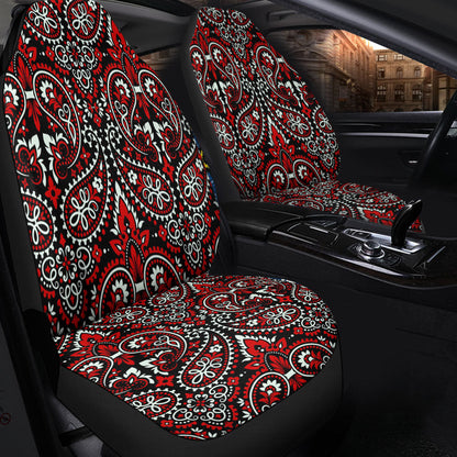 Car Seat Cover Paisley Bandana Pattern Seamless Car Seat Cover