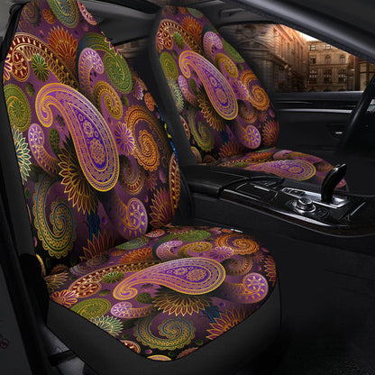 Car Seat Cover Paisley Bandana Pattern Seamless Car Seat Cover