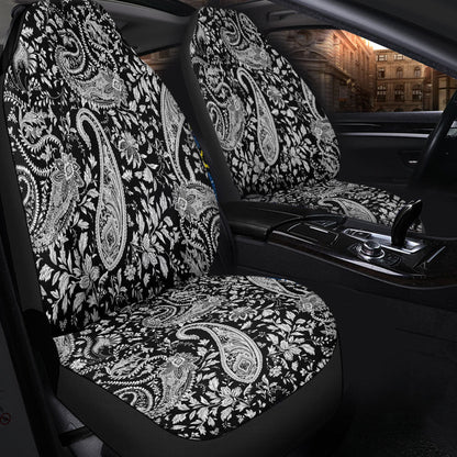 Car Seat Cover Paisley Bandana Pattern Seamless Car Seat Cover