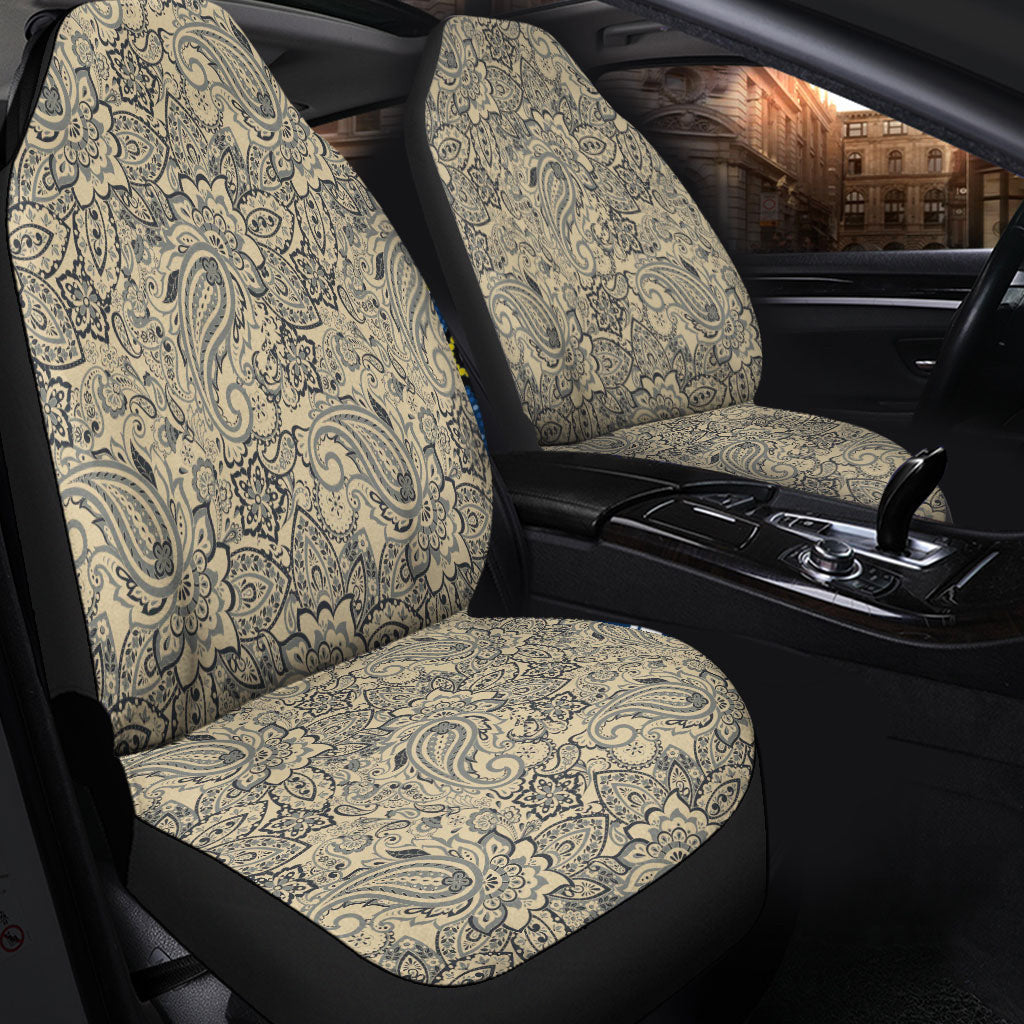 Car Seat Cover Paisley Bandana Pattern Seamless Car Seat Cover