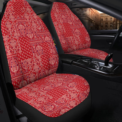 Car Seat Cover Paisley Bandana Pattern Seamless Car Seat Cover
