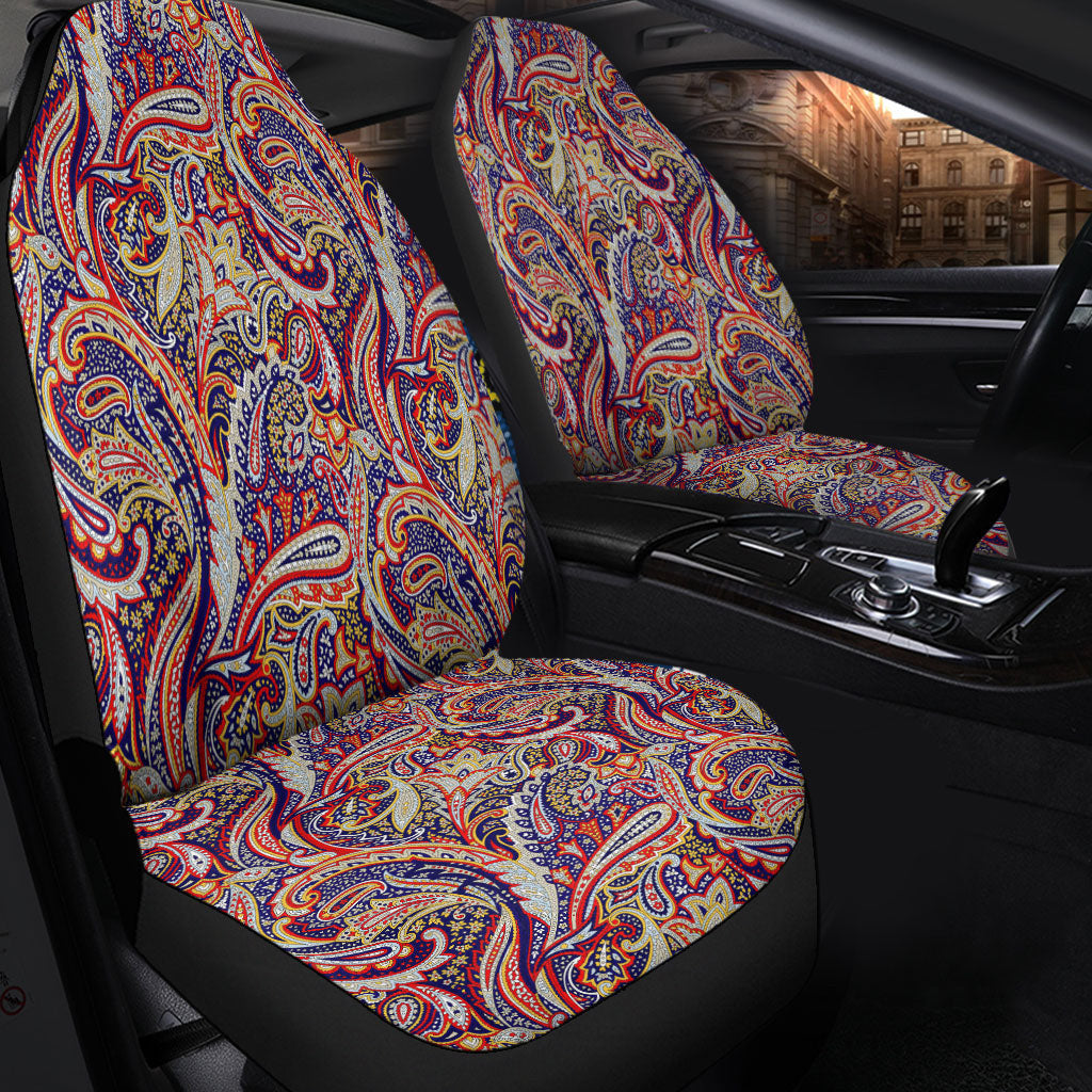 Car Seat Cover Paisley Bandana Pattern Seamless Car Seat Cover