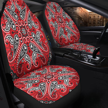 Car Seat Cover Paisley Bandana Pattern Seamless Car Seat Cover