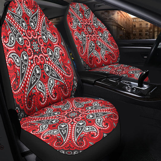Car Seat Cover Paisley Bandana Pattern Seamless Car Seat Cover