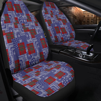 Car Seat Cover Paisley Bandana Pattern Seamless Car Seat Cover