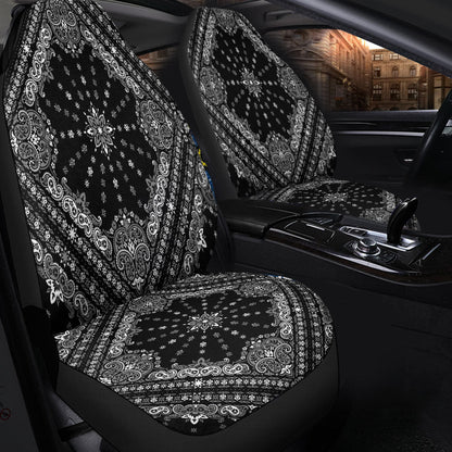 Car Seat Cover Paisley Bandana Pattern Seamless Car Seat Cover