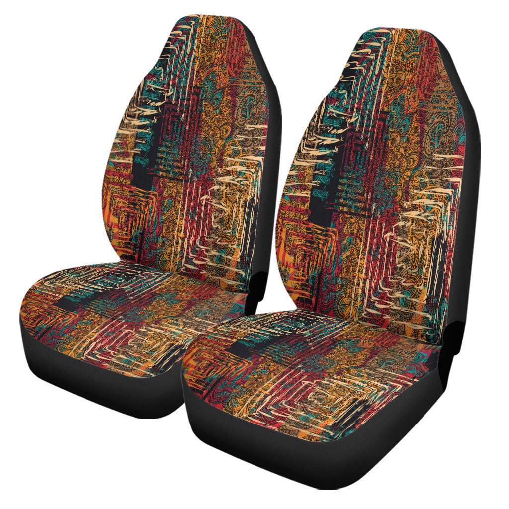Maori 2021 Car Seat Covers Purple Aotearoa Tattoo