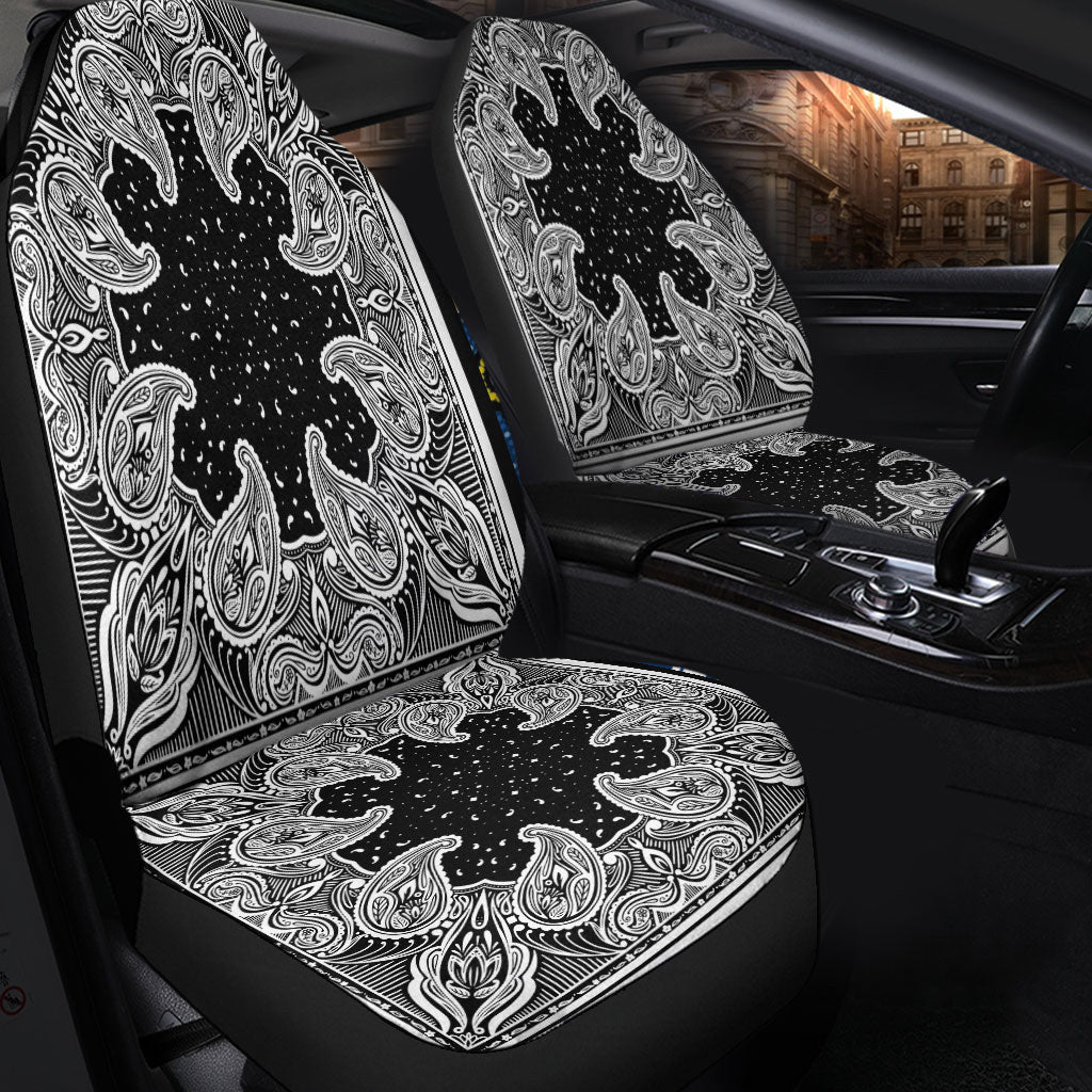 Car Seat Cover Paisley Bandana Pattern Seamless Car Seat Cover