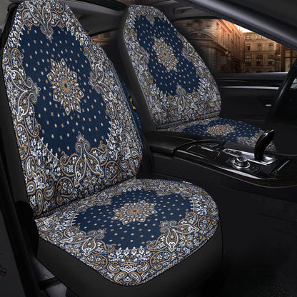 Car Seat Cover Paisley Bandana Pattern Seamless Car Seat Cover