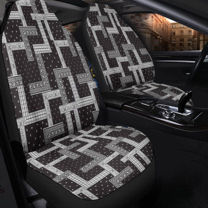 Car Seat Cover Paisley Bandana Pattern Seamless Car Seat Cover