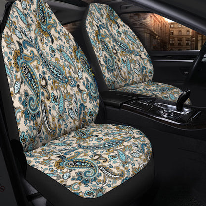 Car Seat Cover Paisley Bandana Pattern Seamless Car Seat Cover
