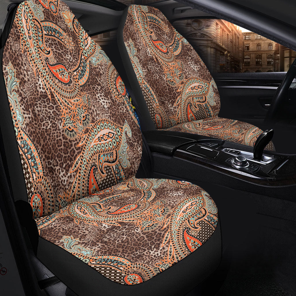 Car Seat Cover Paisley Bandana Pattern Seamless Car Seat Cover