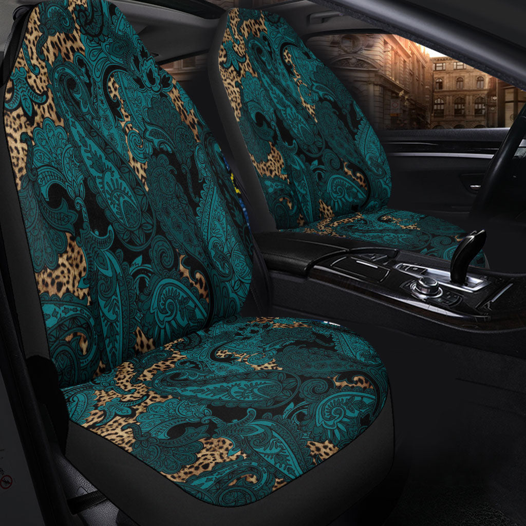 Car Seat Cover Paisley Bandana Pattern Seamless Car Seat Cover
