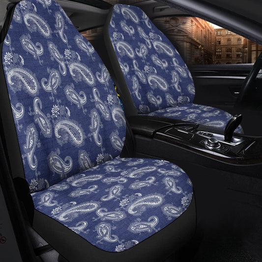 Car Seat Cover Paisley Bandana Pattern Seamless Car Seat Cover