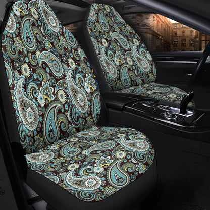 Car Seat Cover Paisley Bandana Pattern Seamless Car Seat Cover