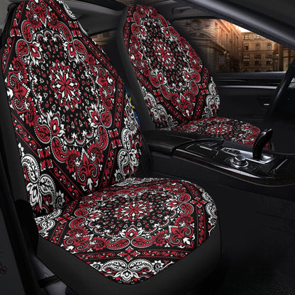 Car Seat Cover Paisley Bandana Pattern Seamless Car Seat Cover