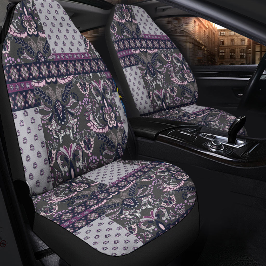 Car Seat Cover Paisley Bandana Pattern Seamless Car Seat Cover